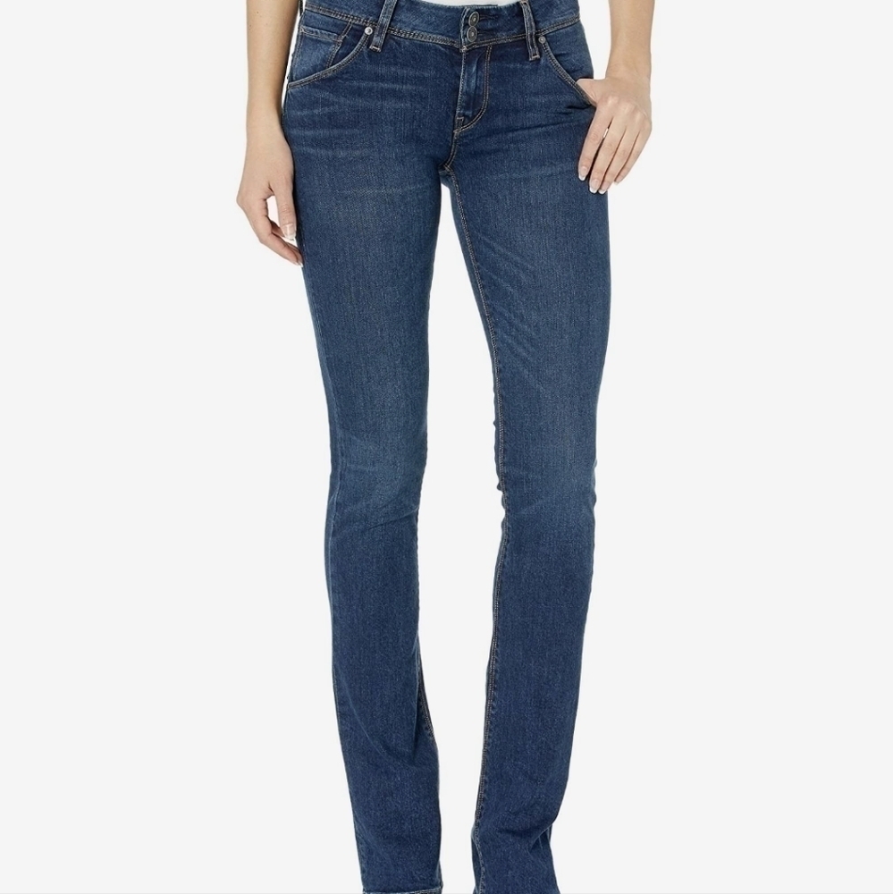 HUDSON Beth Baby Boot Jeans 25 Obscurity Slim Small Flare Mid Rise Mid Wash